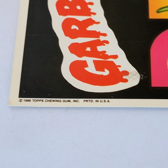 Vtg Garbage Pail Kids Topps 5x7 Giant Sticker #3 "GPKids Rule!" 1986 Rare. - Picture 6 of 6